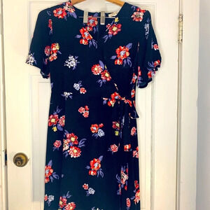 Rewind floral wrap dress